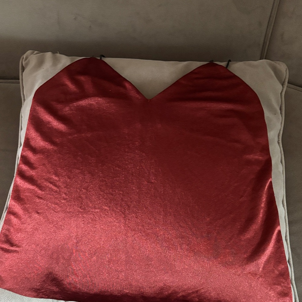 Zara Shimmering Burgundy Camisole